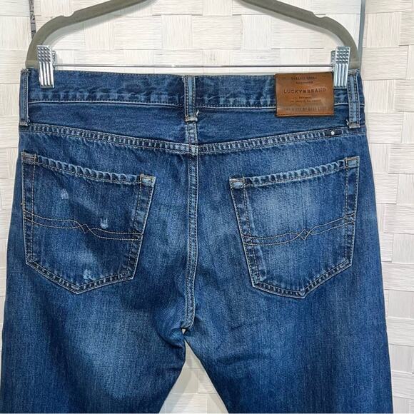 Lucky Brand Men’s 110 Skinny Dark Wash Cotton Blend Jeans Size 31/32 - Picture 5 of 15